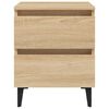 vidaXL Nachtkastjes 2 st 40x35x50 cm bewerkt hout sonoma eikenkleurig
