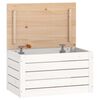 vidaXL Opbergbox wit 59,5x36,5x33 cm massief grenenhout