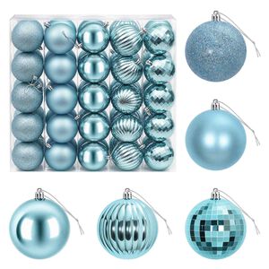 vidaXL Kerstballen set 50 st Turquoise 8 cm Polystyreen