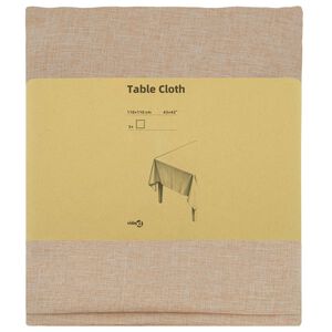 vidaXL Tafelkleed 5 st Vierkant Beige 110 x 110 cm