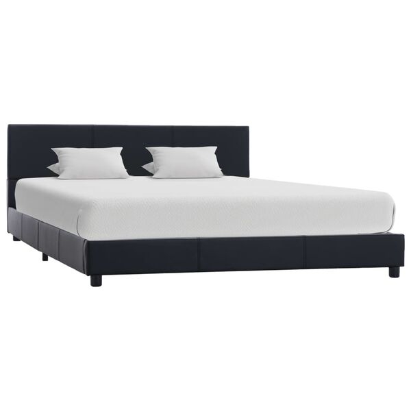 vidaXL Bedframe kunstleer zwart 120x200 cm