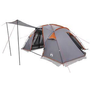 vidaXL Tunneltent Grijs en Oranje 520 x 260 x 180 cm