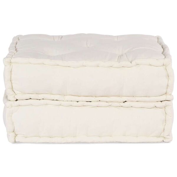 vidaXL Modulaire bankstel 70x70x36 cr&egrave;mekleurig stof