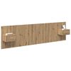 vidaXL Hoofdbord Met Kast met lade 3 pcs Artisan Eiken Bewerkt hout