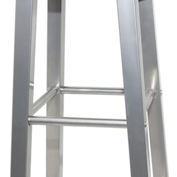 vidaXL Barkrukken 4 st MDF bruin en zilver