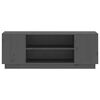 vidaXL Tv-meubel 110x35x40,5 cm massief grenenhout grijs