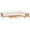 vidaXL 5 Stuk Garden Pallet Sofa Units Massief Acaciahout Naturel