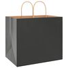 vidaXL Papieren zakken 50 st met hengsels 32x22x28 cm zwart