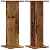 vidaXL Speakerstandaards 2 st 30x30x80 cm bewerkt hout oud houtkleurig