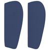 vidaXL Boxspring met matras stof blauw 160x200 cm