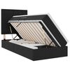 vidaXL LED Opslagbed met Matras Zwart 90 x 190 cm Fluweel