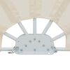 vidaXL Terrasscherm inklapbaar 160 cm cr&egrave;me