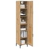 vidaXL Hoge kast Artisan Eiken 69,5 x 34 x 180 cm Bewerkt hout