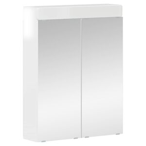 vidaXL Badkamer spiegelkast TULUM Hoogglans wit 60 x 16,5 x 78 cm
