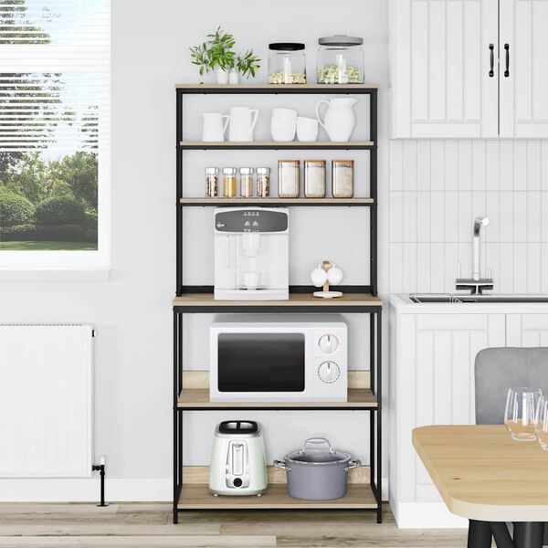 vidaXL Keukenplank Sonoma Eiken 80 x 40 x 168 cm Bewerkt hout