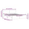 vidaXL Bedframe met hoofdeinde Sonoma 152 x 203 cm Bewerkt hout