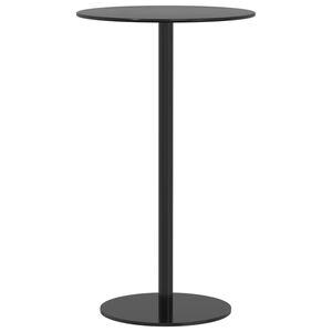 vidaXL Tuintafel rond &Oslash;60x105 cm staal zwart