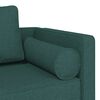 vidaXL Chaise longue met kussens stof donkergroen