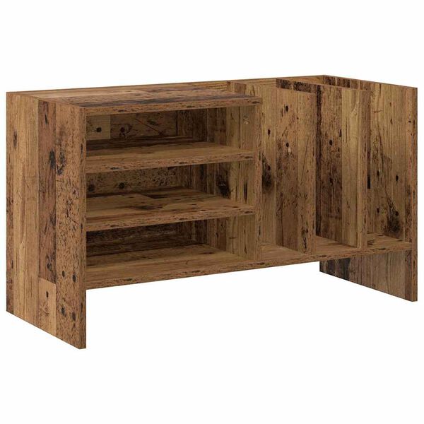vidaXL Platenkast met plank Oudhout 78.5 x 35 x 45 cm Bewerkt hout