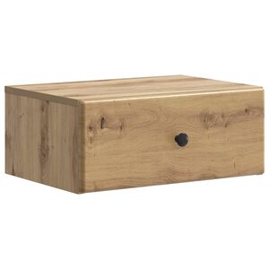 vidaXL Wandbeugel Bedkast Artisanaal eiken 49 x 34,5 x 20 cm