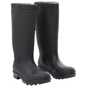 vidaXL Regenlaarzen maat 38 PVC zwart