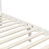 vidaXL Hemelbedframe massief grenenhout wit 100x200 cm