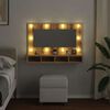 vidaXL Spiegelkast met LED Artisan Eiken 90x31,5x62 cm