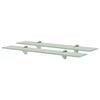 vidaXL Schappen zwevend 2 st 60x20 cm 8 mm glas