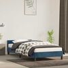 vidaXL Bedframe zonder matras 90x200 cm fluweel donkerblauw