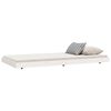 vidaXL Bedframe zonder matras massief grenenhout wit 90x190 cm