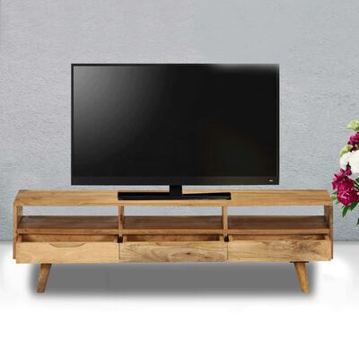 vidaXL Tv-meubel 140x30x41 cm massief mangohout