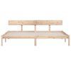 vidaXL Bedframe zonder matras massief hout 200x200 cm