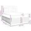 vidaXL Boxspring met matras stof taupe 200x200 cm