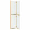 vidaXL Inloop douche wand Goud en transparant 80 x 190 cm Gehard glas