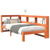 vidaXL Bed met boekenkast zonder matras grenenhout wasbruin 75x190 cm