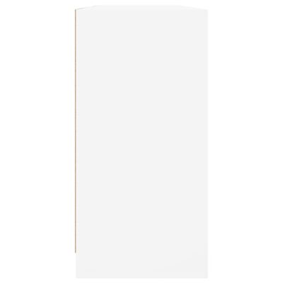 vidaXL Boekenkast met deuren 204x37x75 cm bewerkt hout wit
