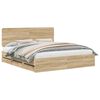 vidaXL Bedframe met lade Sonoma Eiken 180 x 200 cm Ingenieurshout