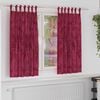 vidaXL Velvet Gordijnen 2 pcs Wijnrood 175 x 140 cm Fluweel
