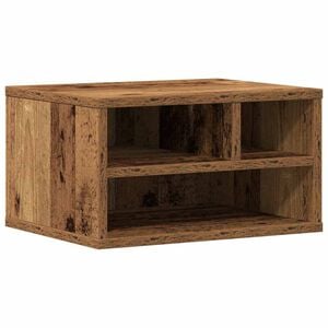 vidaXL Printerstand Oudhout 40 x 32 x 22,5 cm Bewerkt hout