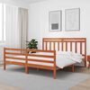 vidaXL Bedframe met hoofdeinde Wasbruin 180 x 200 cm
