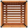 vidaXL Plantenbak 45x45x44 cm massief acaciahout en staal