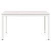 vidaXL Eettafel Wit 140 x 80 x 75 cm Massief grenenhout