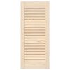 vidaXL Kastdeuren met lamellen 2 st 69x29,5 cm massief grenenhout