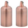 vidaXL Lamphouders 2 st rood brons E27