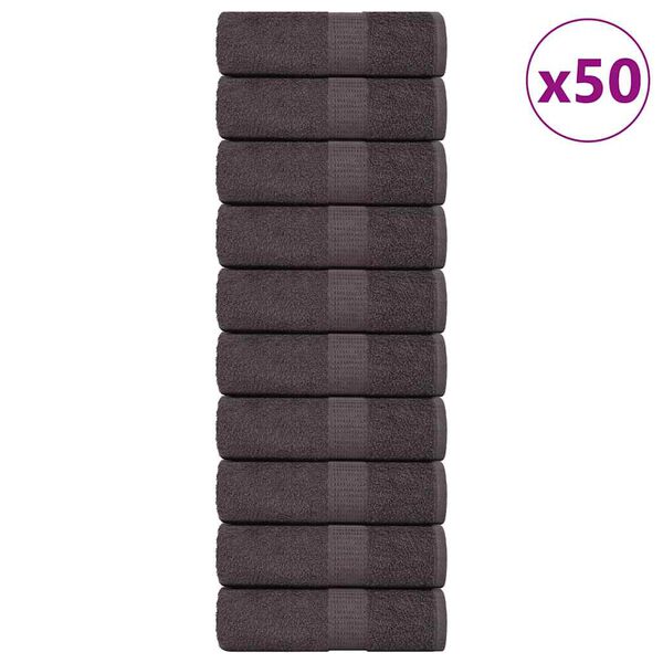 vidaXL Gastendoekjes FROGN 50 st 30x50 cm 360 g/m&sup2; antraciet