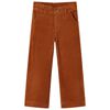 Kinderbroek 116 ribfluweel cognackleurig