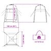 vidaXL Snelle vrijgave instant tent Groen 160 x 160 x 227 cm Polyester