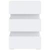 326846 vidaXL Nachtkastje LED 45x35x67 cm bewerkt hout wit