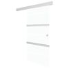 vidaXL Schuifdeur met zachte stops 90x205 cm ESG-glas en aluminium