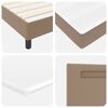 vidaXL Boxspringbed met matras Cappuccino 120 x 200 cm Kunstleer